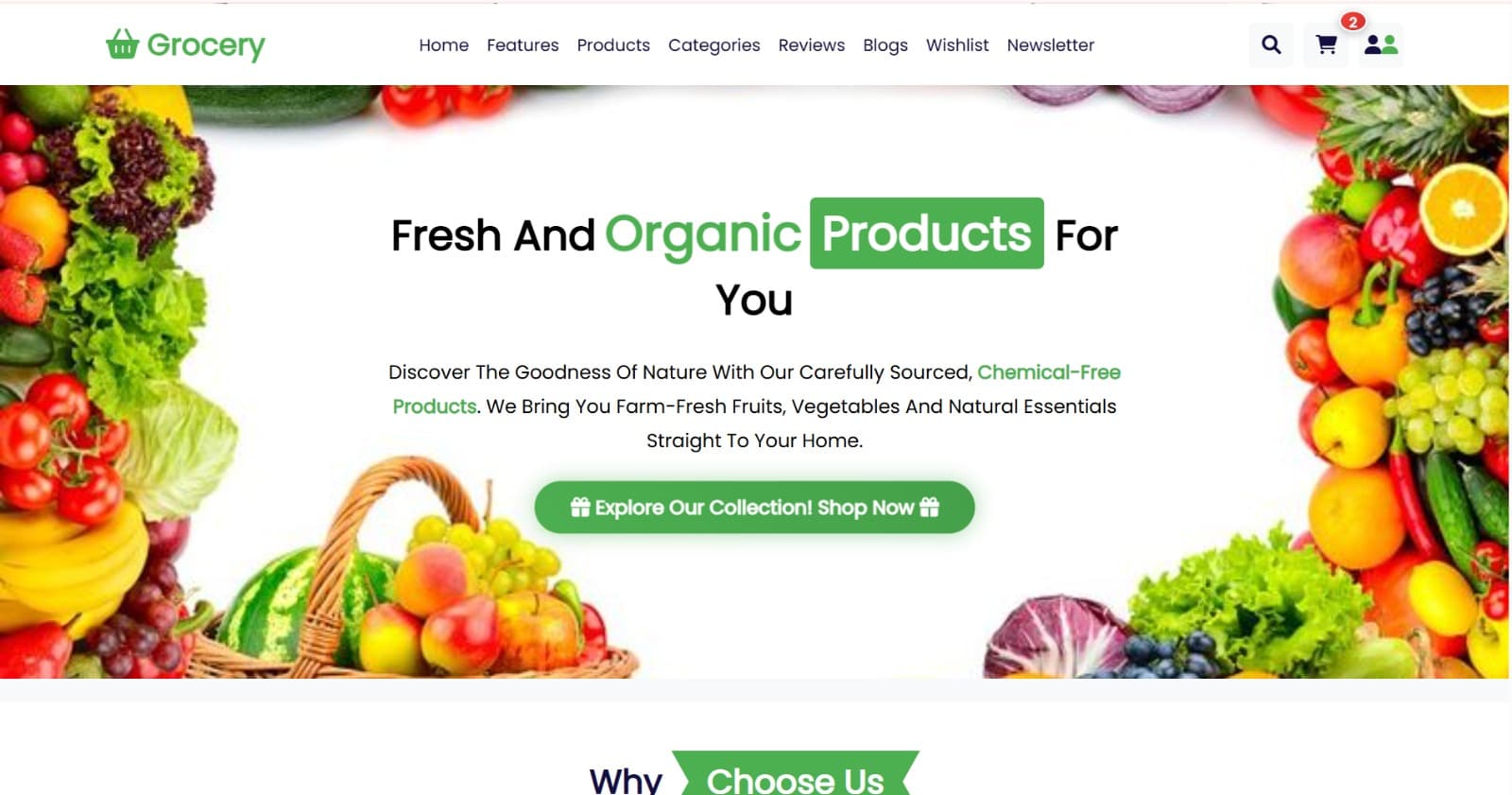 Grocery Store Platform project preview