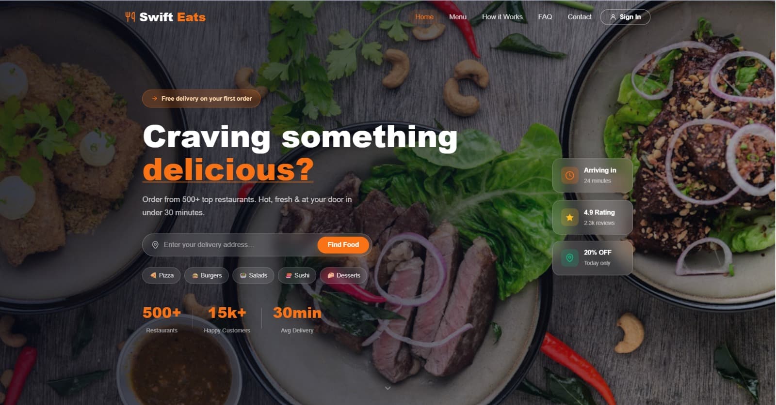 SwiftEats project preview