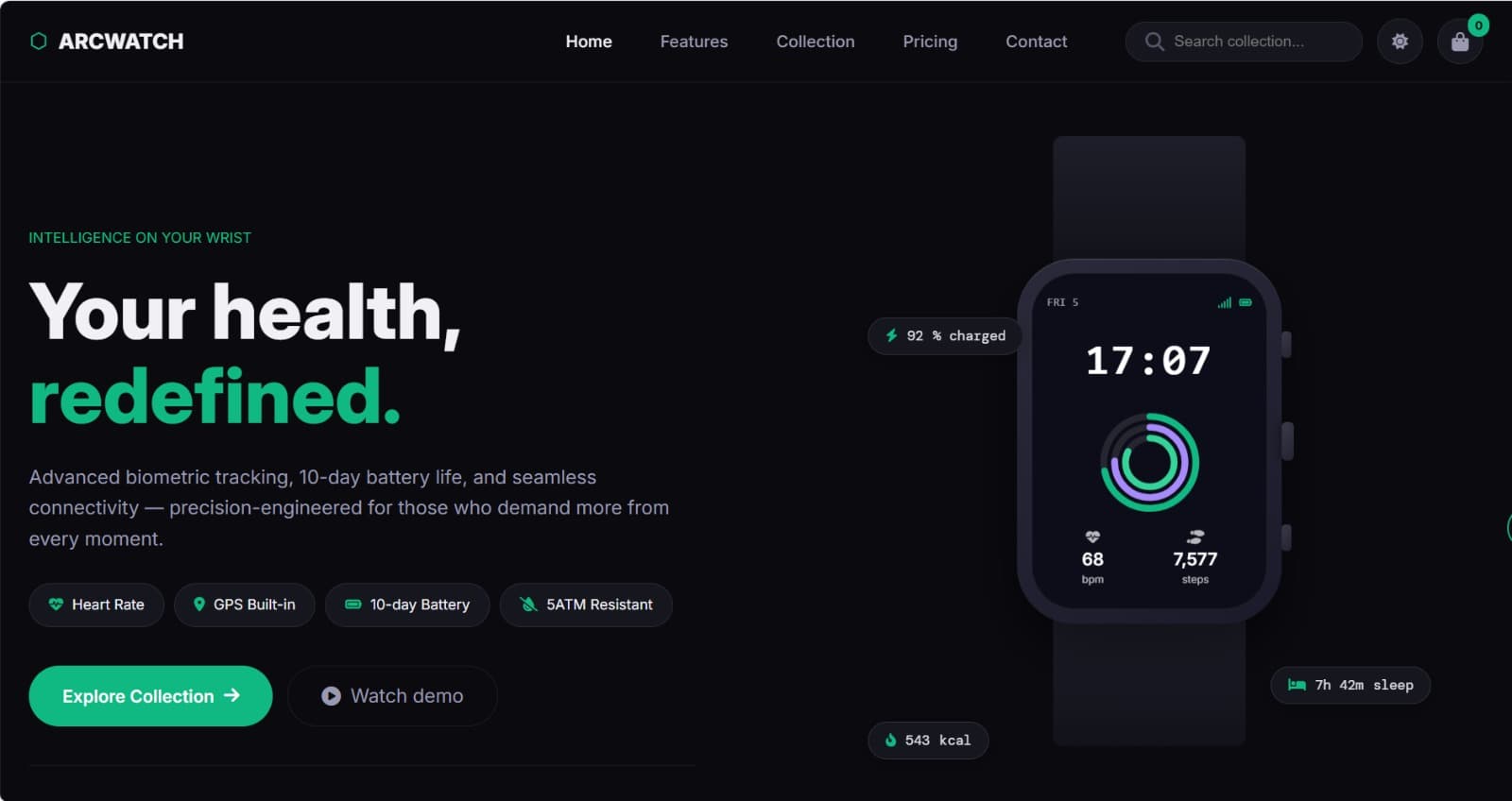 Watch Store project preview