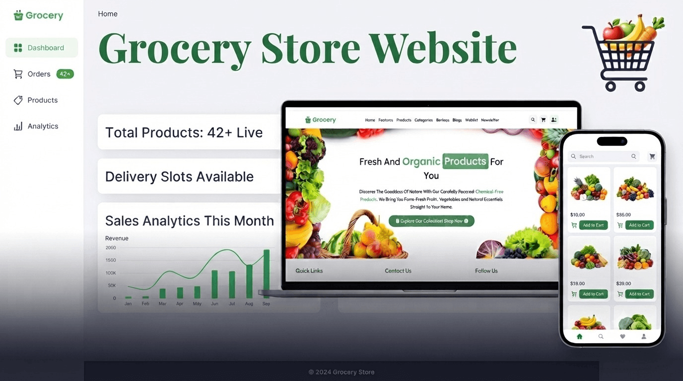 Grocery Store Platform project preview