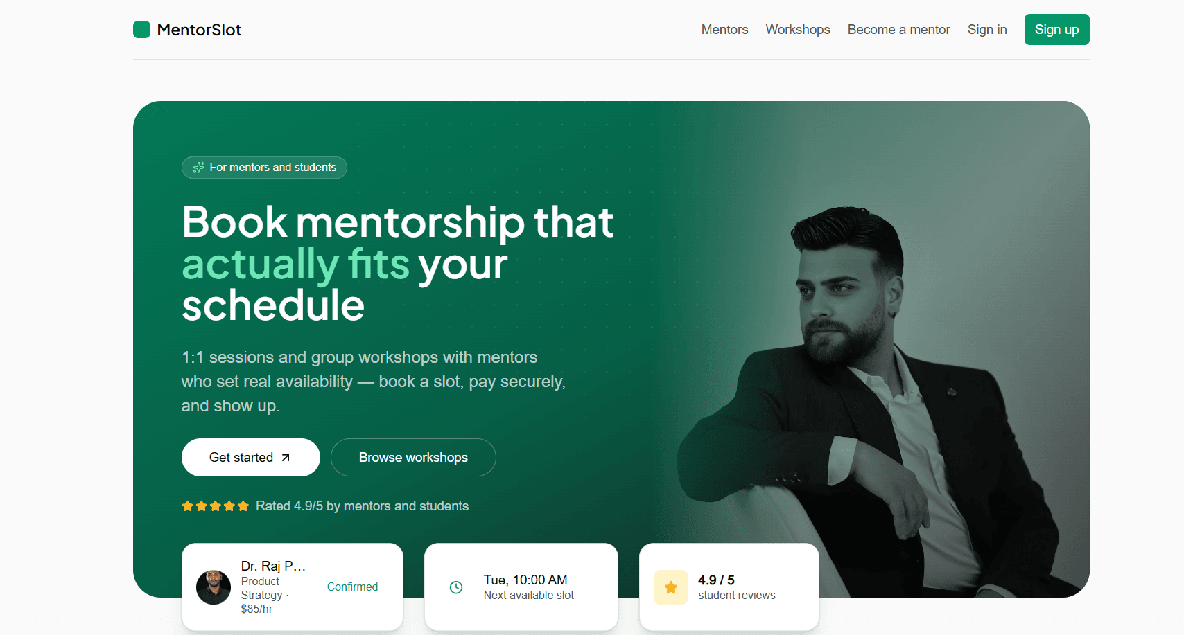 MentorSlot project preview
